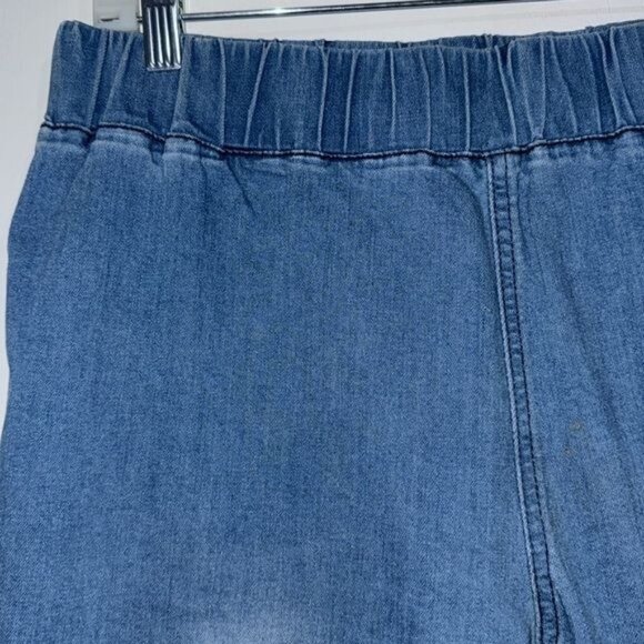 Womens XL Denim Bell-Bottom Jeans With Frayed Hem - Picture 2 of 13